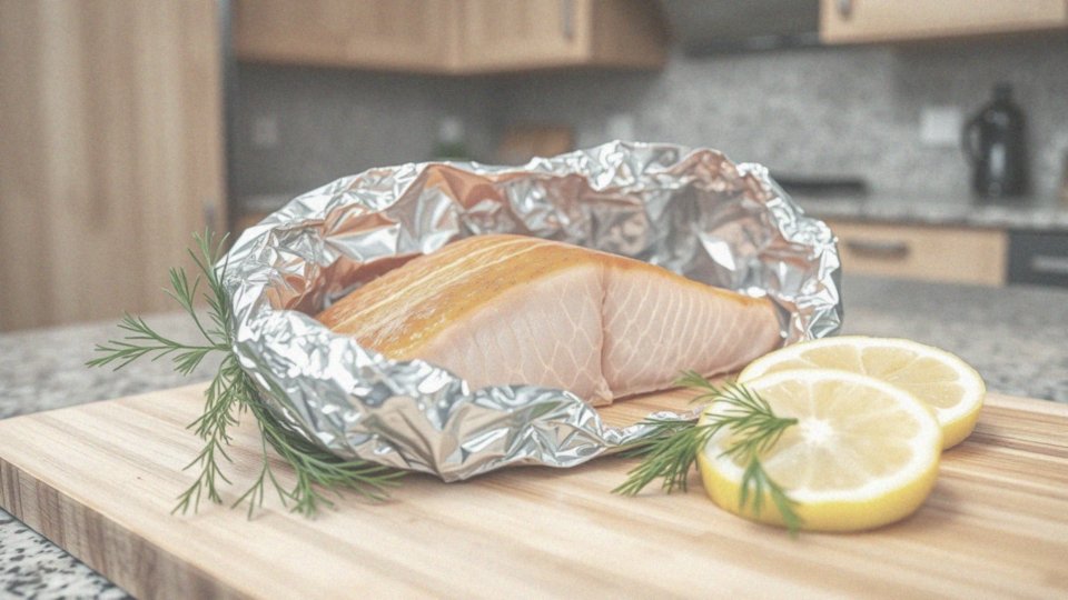Którą stronę folii aluminiowej należy używać do pieczenia ryb i mięsa?