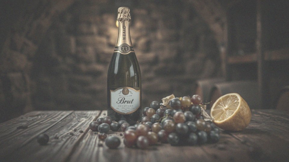 Jakie są główne cechy charakterystyczne szampana brut na etykiecie?